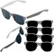 4E's Novelty 6 Pack Kids Race Car Checkered Sunglasses Bulk with UV400 Protection - Ideal for Race Car Theme Birthday Decor